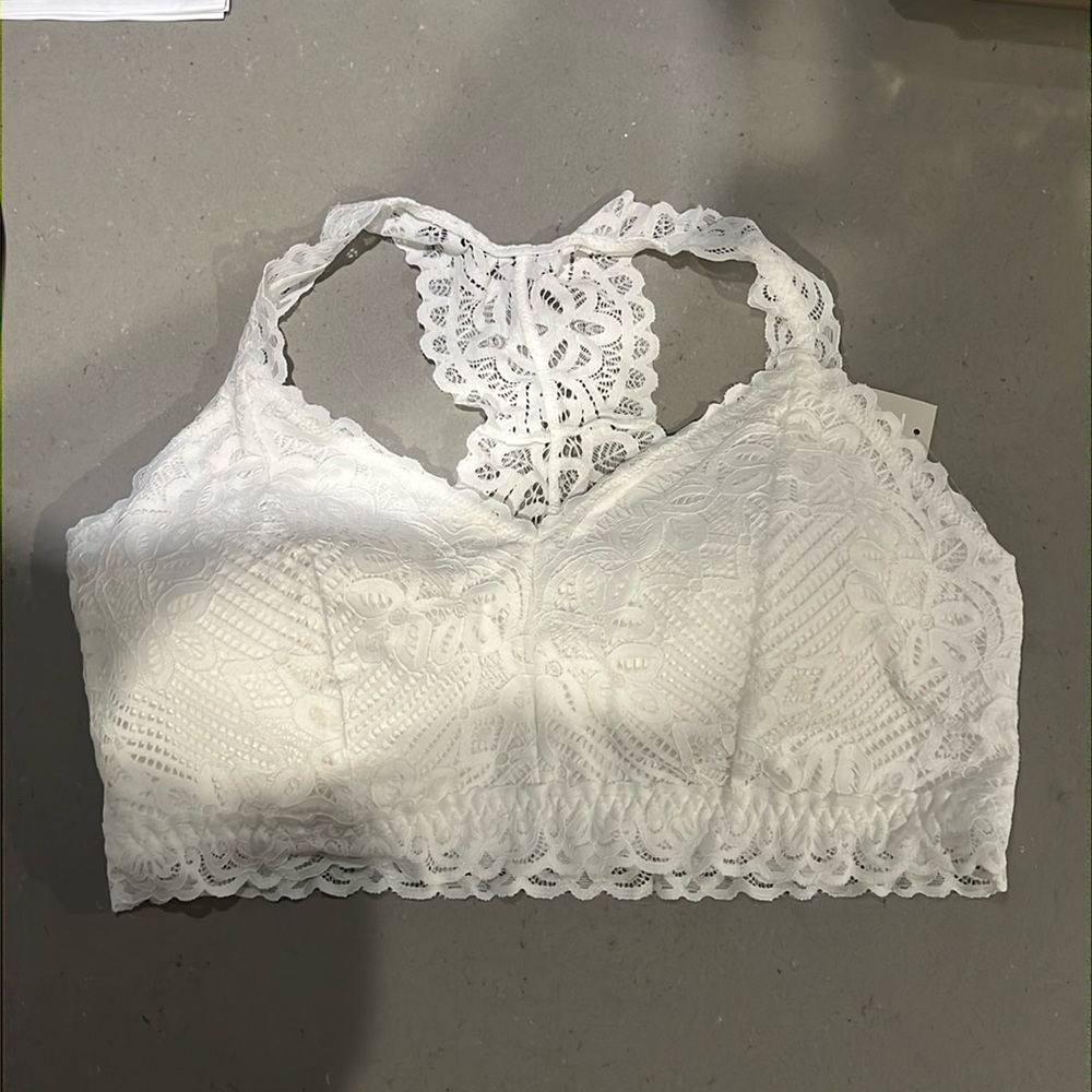 Maurice’s White Lace Bralette